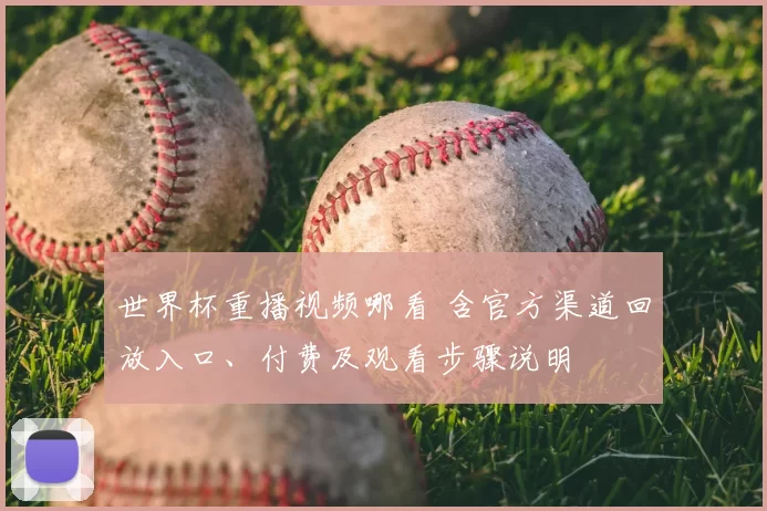 世界杯重播视频哪看 含官方渠道回放入口、付费及观看步骤说明